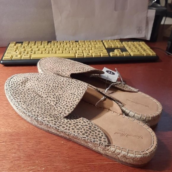 Universal Thread Clara Leopard Print Espadrille Mules Size 11 New - Picture 2 of 4